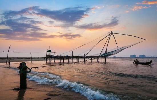 Kochi Chinese fishing nets at sunset