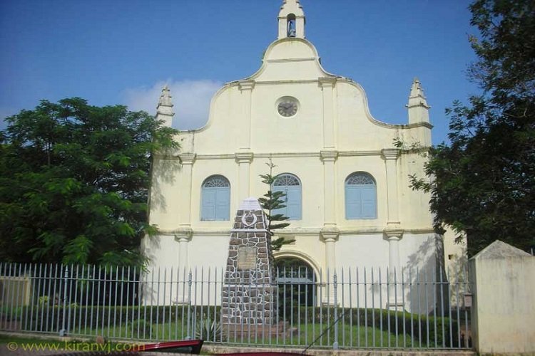 St. Francis Church ancient stone facade